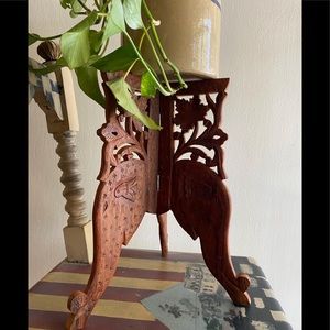 Vintage Wooden handcarved stand